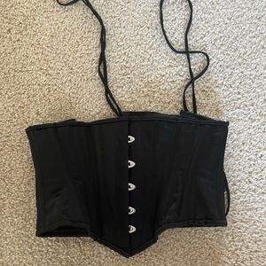 Custom made black corset